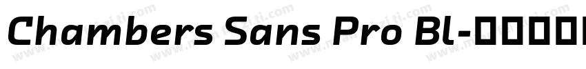 Chambers Sans Pro Bl字体转换